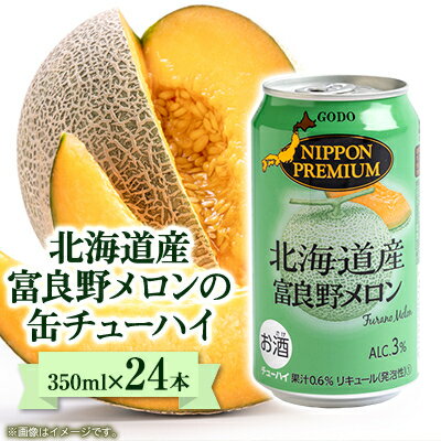 NIPPON PREMIUM 北海道産富良野メロン 缶チューハイ　24本【1557107】