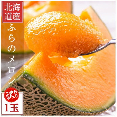 2026年先行予約　【訳あり】厳選糖度15度前後 北海道富良野産メロン 1.6kg×1玉【1570118】