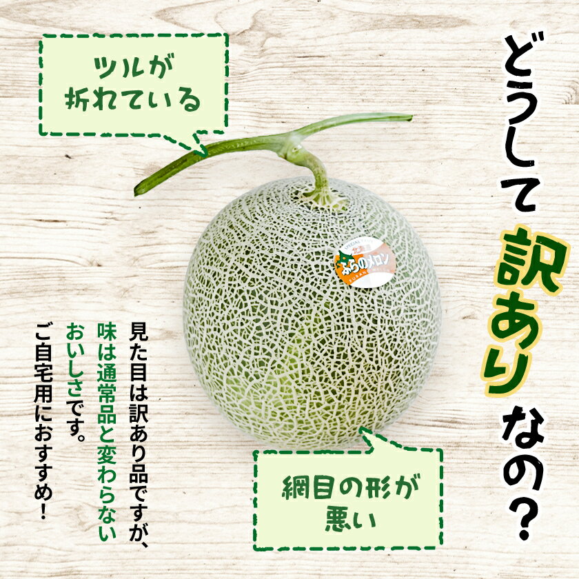 【ふるさと納税】【選べる数量】【訳あり】 富良野メロン 　2～6玉　(3.2kg/4.0kg/8.0kg)【G1628493】 サムネイル3