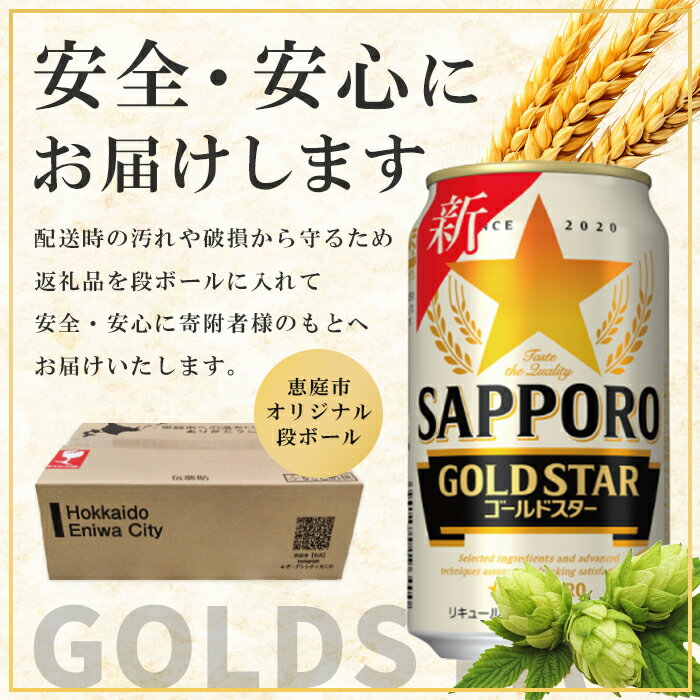【ふるさと納税】GOLDSTAR ゴールドスター 350ml×24本 定期便（1～6回） 選べる回数 | 定期便 サッポロ ゴールドスター ビール お取り寄せ 北海道 恵庭市 恵庭【30007001】 サムネイル3