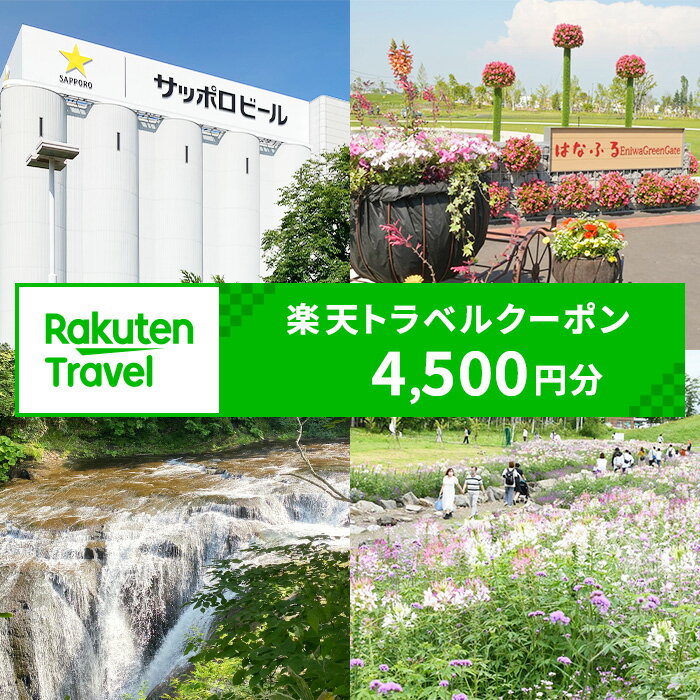 北海道恵庭市の対象施設で使える 楽天トラベルクーポン 寄付額15,000円(クーポン4,500円)　【970003】