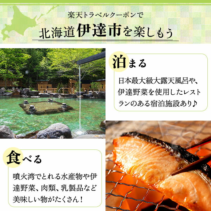 【ふるさと納税】北海道伊達市の対象施設で使える 楽天トラベルクーポン 寄付額100,000円　（クーポン 30,000円分） 北海道 宿泊 宿泊券 ホテル 旅館 旅行 旅行券 観光 トラベル チケット 旅 宿 券 - 画像2