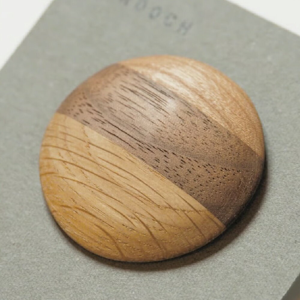 【ふるさと納税】＜選べる種類＞モザイクブローチ モザイク柄 木製 木材 アクセサリー ファッション 小物 雑貨 北海道 北広島市加工 送料無料 サムネイル3