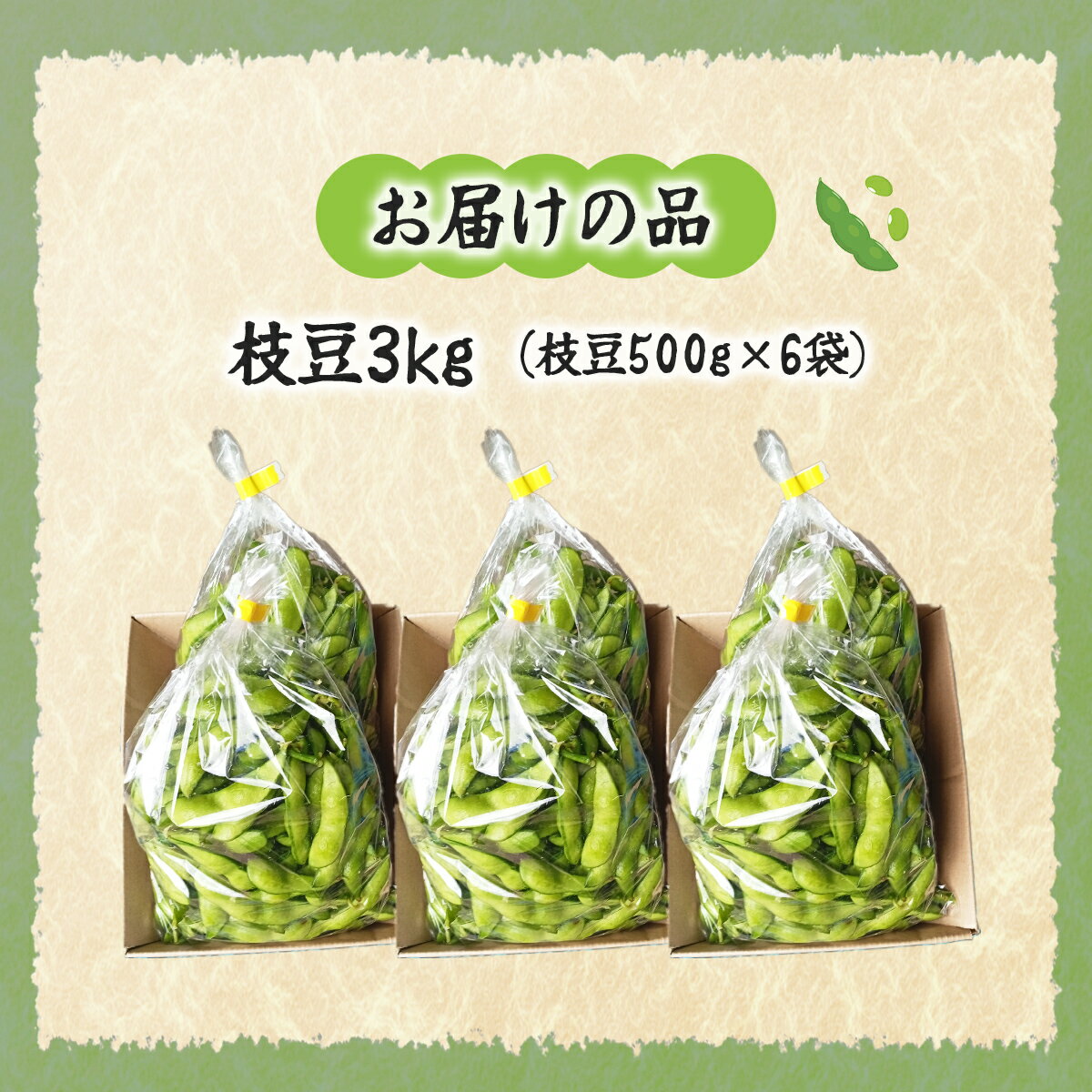 【ふるさと納税】【先行予約】【2026年8月中旬より順次発送】枝豆3kg 【 ふるさと納税 人気 おすすめ ランキング 枝豆 えだまめ おつまみ 栄養 北海道産 北海道 七飯町 送料無料 】 NAZ022 - 画像2