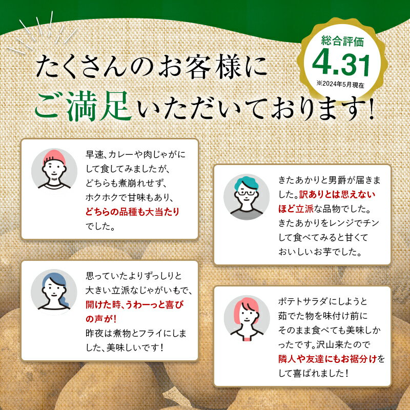 【ふるさと納税】【先行予約】 ＜容量が選べる＞【訳あり】北海道森町産 じゃがいも福袋 10kg or 20kg （2026年8月上旬～12月中旬まで順次お届け） 野菜 ジャガイモ きたあかり だんしゃく 男爵 とうや メークイン ポテト 北海道 7500円 mr1-0508 サムネイル2