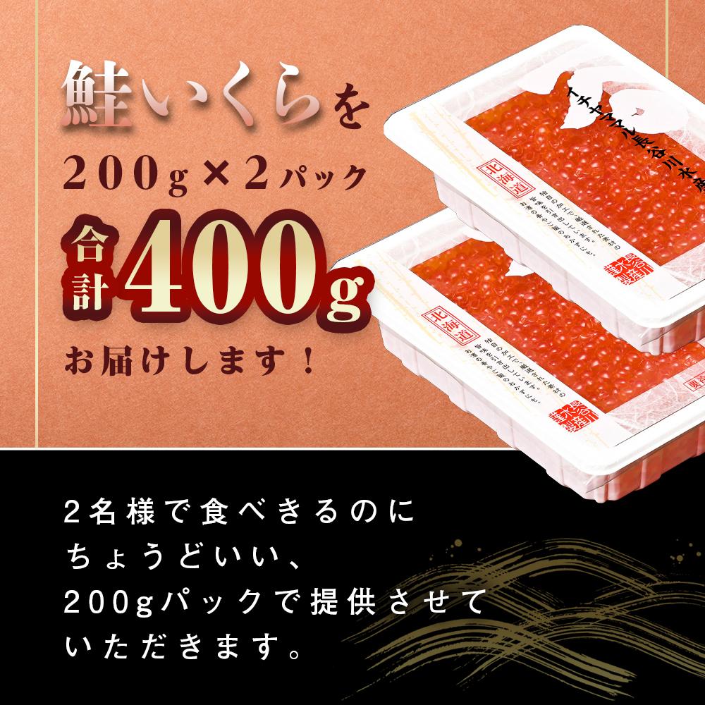 【ふるさと納税】【楽天限定】高評価 400g 鮭いくら醤油漬(200g×2パック) 【 いくら ikura 鮭 小分けパック 鮭いくら 厳選 いくら醤油漬け いくら醤油漬 北海道 小分け 海産物 魚介類】 | 国産 北海道産 ランキング 人気 大人気 サムネイル2