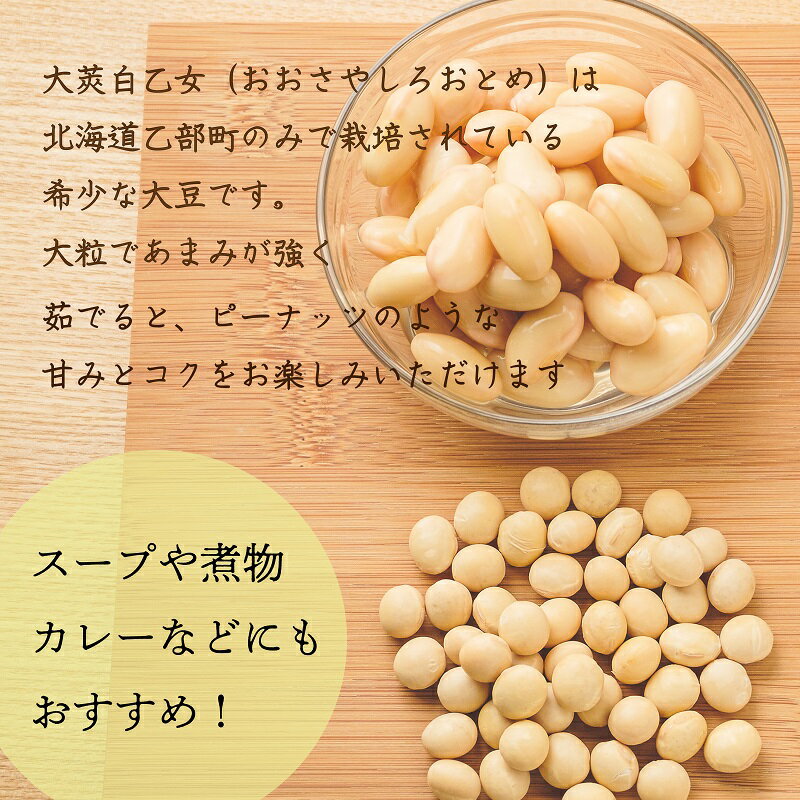 【ふるさと納税】＜おとめ味噌 2個＞手作り味噌 無添加 乙部町地大豆 大莢白乙女使用 国産 安心 国産大豆 - 画像2