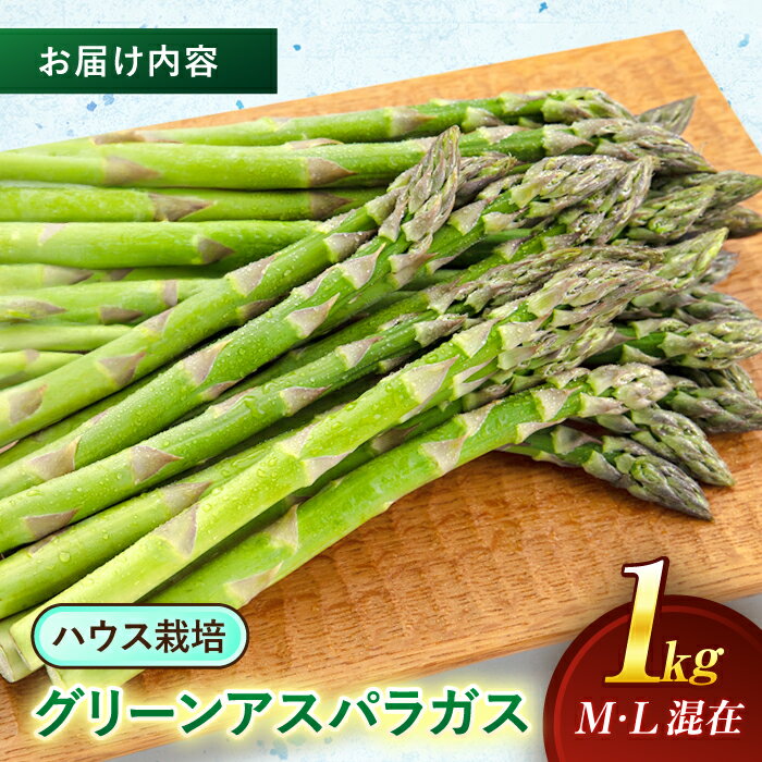 【ふるさと納税】【2026年4月上旬以降順次発送】北海道 グリーンアスパラガス 1kg （M・L混在/ハウス栽培）《喜茂別町》【久保田農園】 アスパラ アスパラガス グリーンアスパラ 冷蔵 26年発送 [AJAM006] 13000 13000円 - 画像2