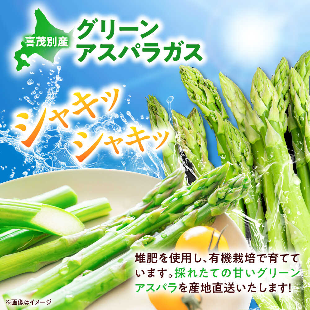 【ふるさと納税】【選べるサイズ】グリーンアスパラガス 1kg （2S・S・L/露地栽培）《喜茂別町》【久保田農園】アスパラ アスパラガス 北海道 冷蔵 野菜 春野菜 26年発送 [AJAM009] - 画像2