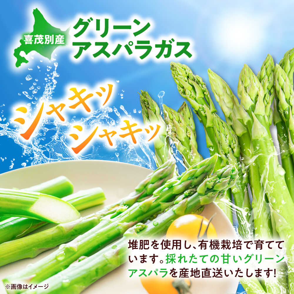 【ふるさと納税】【2026年4月上旬以降順次発送】グリーンアスパラガス 1kg（L以上/ハウス栽培）《喜茂別町》【久保田農園】アスパラ アスパラガス 冷蔵 野菜 春野菜 北海道産 26年発送 [AJAM011] 15000 15000円 - 画像2