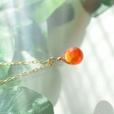 【Soukore】ガラスアクセサリー・夕やけ・ネックレス【1626438】