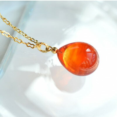 【ふるさと納税】【Soukore】ガラスアクセサリー・夕やけ・ネックレス【1626438】 サムネイル2