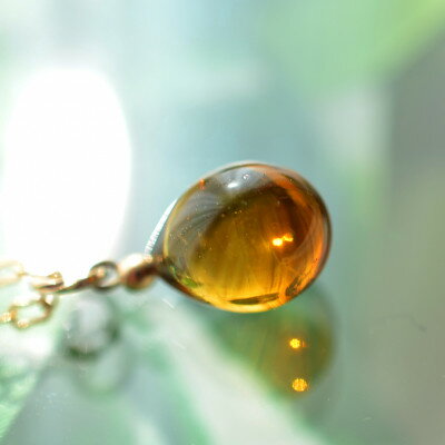 【ふるさと納税】【Soukore】ガラスアクセサリー・アンバー・ネックレス【1626448】 サムネイル2