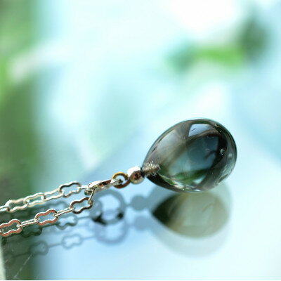 【Soukore】ガラスアクセサリー・ブラック・ネックレス【1626453】