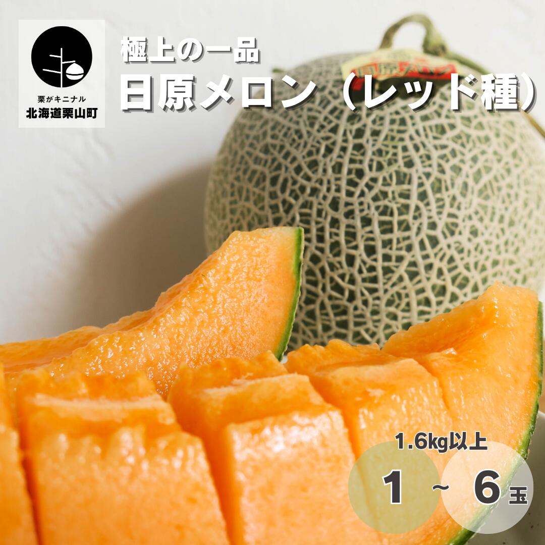 【先行予約】北海道産 極上の一品「日原メロン（レッド種）」1.7kg相当《1玉・ 2玉・3玉・4玉・6玉》