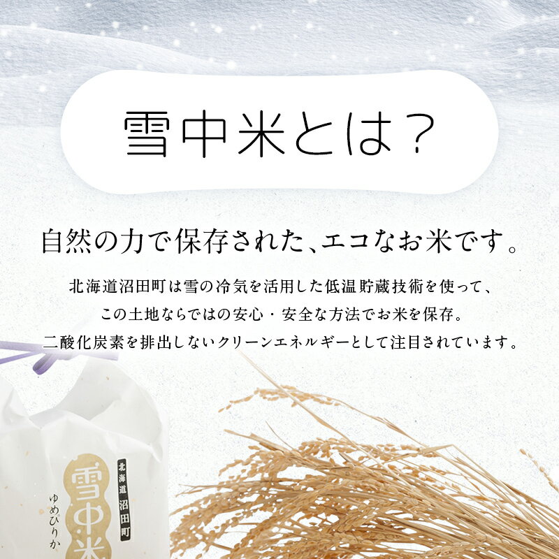 【ふるさと納税】令和7年産 先行予約 特Aランク ななつぼし ＜ 精米 / 玄米 / 無洗米＞ 選べる容量（2kg～20kg） 【選べる種類 / 容量 / 発送月】 雪冷気 雪中米 SDGs こめ コメ お米 白米 ご飯 ごはん 北海道 ブランド米 お取り寄せ 【2026年4月以降順次発送予定】 サムネイル3