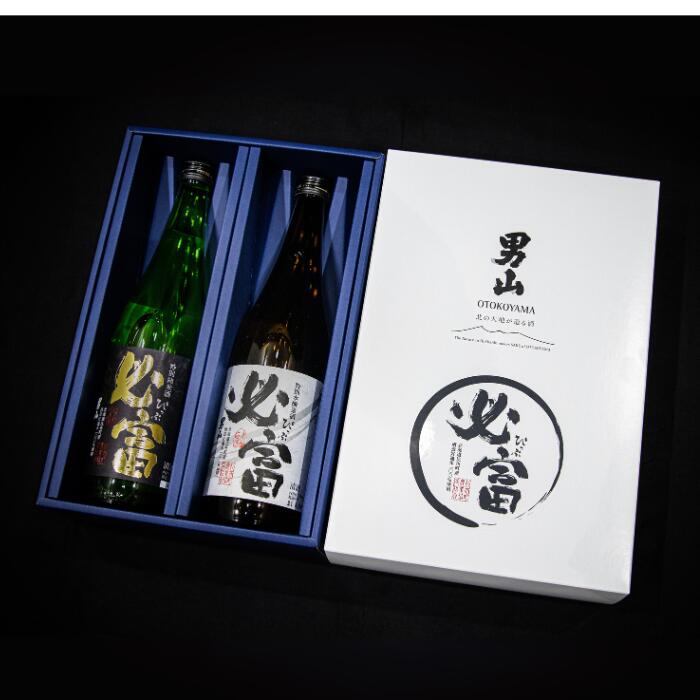 【ふるさと納税】「必富（ぴっぷ）」特別純米酒・特別本醸造酒 720ml 各1本【JAぴっぷ町】地酒 お酒 日本酒 やや辛口 化粧箱 セット 詰め合わせ 男山酒造 彗星 北海道 比布町 ぴっぷ 1001-002 サムネイル2