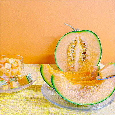 【ふるさと納税】【2026年夏発送】岸田農園　赤肉メロン1玉(サイズ1.8kg以上)【1684611】 サムネイル2