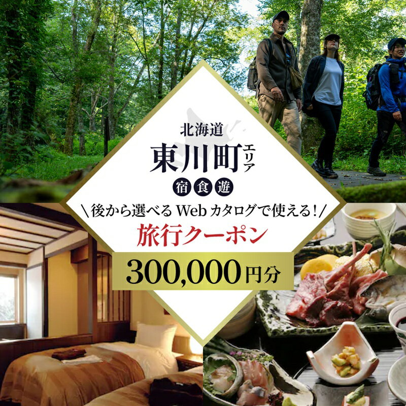 【ふるさと納税】【レビューキャンペーン実施中！】【北海道ツアー】 東川町 後から選べる旅行Webカタログで使える！旅行クーポン（300,000円分）大雪山・旭岳の大自然と共に暮らすような旅を満喫！ 旅行券 宿泊券 飲食券 体験サービス券