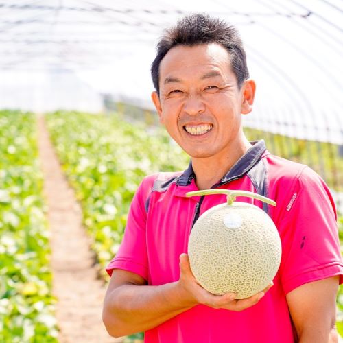 【ふるさと納税】【2026年発送】【中富良野町】寺坂メロン　4玉入り（赤肉特大） サムネイル2