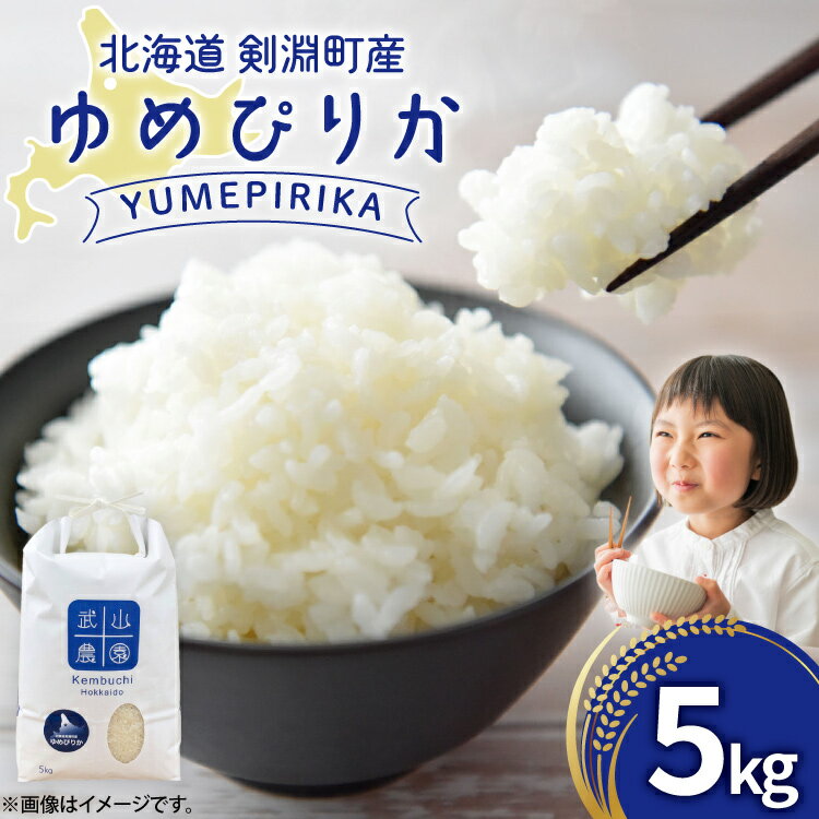 令和7年 米 ゆめぴりか 5kg [武山農園 北海道 剣淵町 14656339] お米 白米 精米 ご飯 ごはん コメ こめ 国産