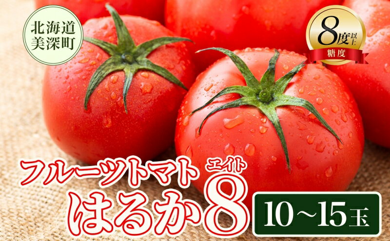 【ふるさと納税】【2026年発送】 糖度8度以上 フルーツトマト はるか8（エイト） 10～15玉 トマト 野菜 夏 野菜 旬 甘い 濃厚 果物 フルーツ 高糖度 新鮮 産地直送 北海道 美深町　お届け：2026年7月上旬～2026年10月上旬まで - 画像2