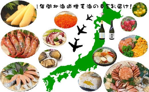 【ふるさと納税】7-550-001　定期便プレミアムましけ堪能コース【2026年1月発送～】定期便　魚貝類・数の子・毛カニ・蟹・果物類・フルーツ・さくらんぼ・チェリー　お届け：2026年1月～2026年12月【定期便】 サムネイル2