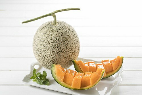 【ふるさと納税】【令和8年産先行受付】とままえメロン　2玉（先行予約　北海道産　赤肉　糖度14度　甘い　フルーツ　果物　デザート　送料無料） サムネイル2