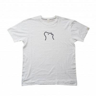 【ふるさと納税】知床・斜里町のシンボルキャラクター「知床トコさん」×久米繊維　コットンTシャツ　白・M【配送不可地域：離島・沖縄県】【1340958】