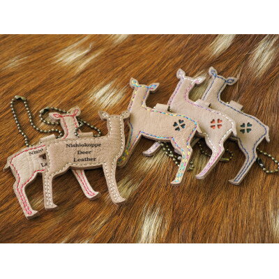 エゾシカ革のチャーム　1個【1439752】