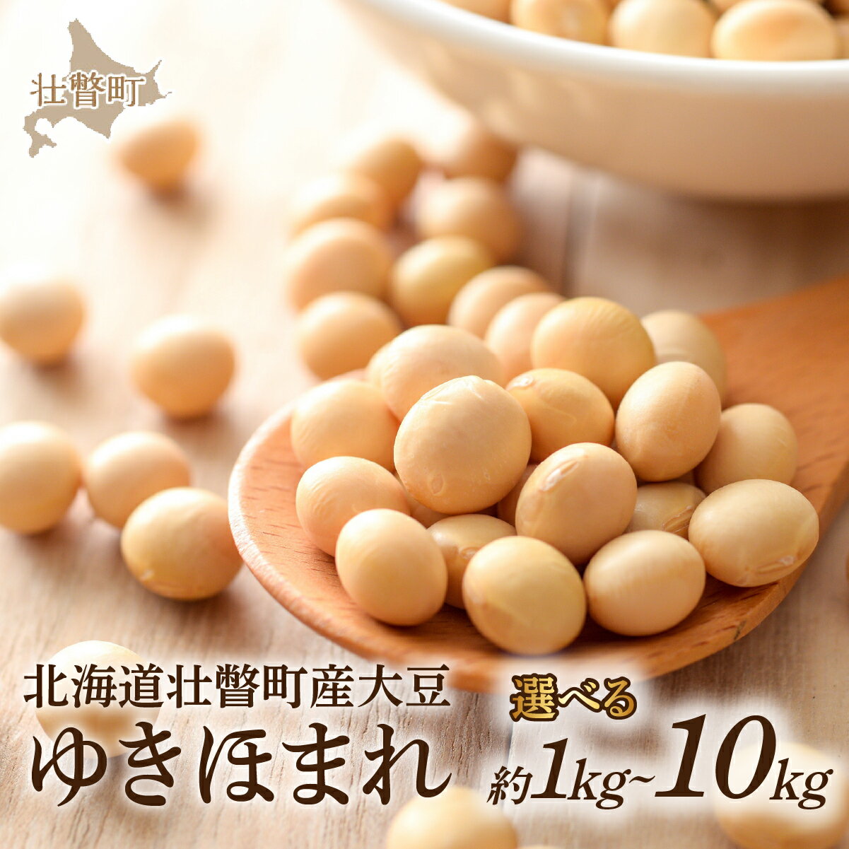 大豆 ゆきほまれ 選べる1kg～10kg 北海道 壮瞥町産 【 ふるさと納税 人気 おすすめ ランキング 国産 安心 安全 煮豆 納豆 味噌 豆腐 豆乳 北海道 壮瞥町 送料無料 】