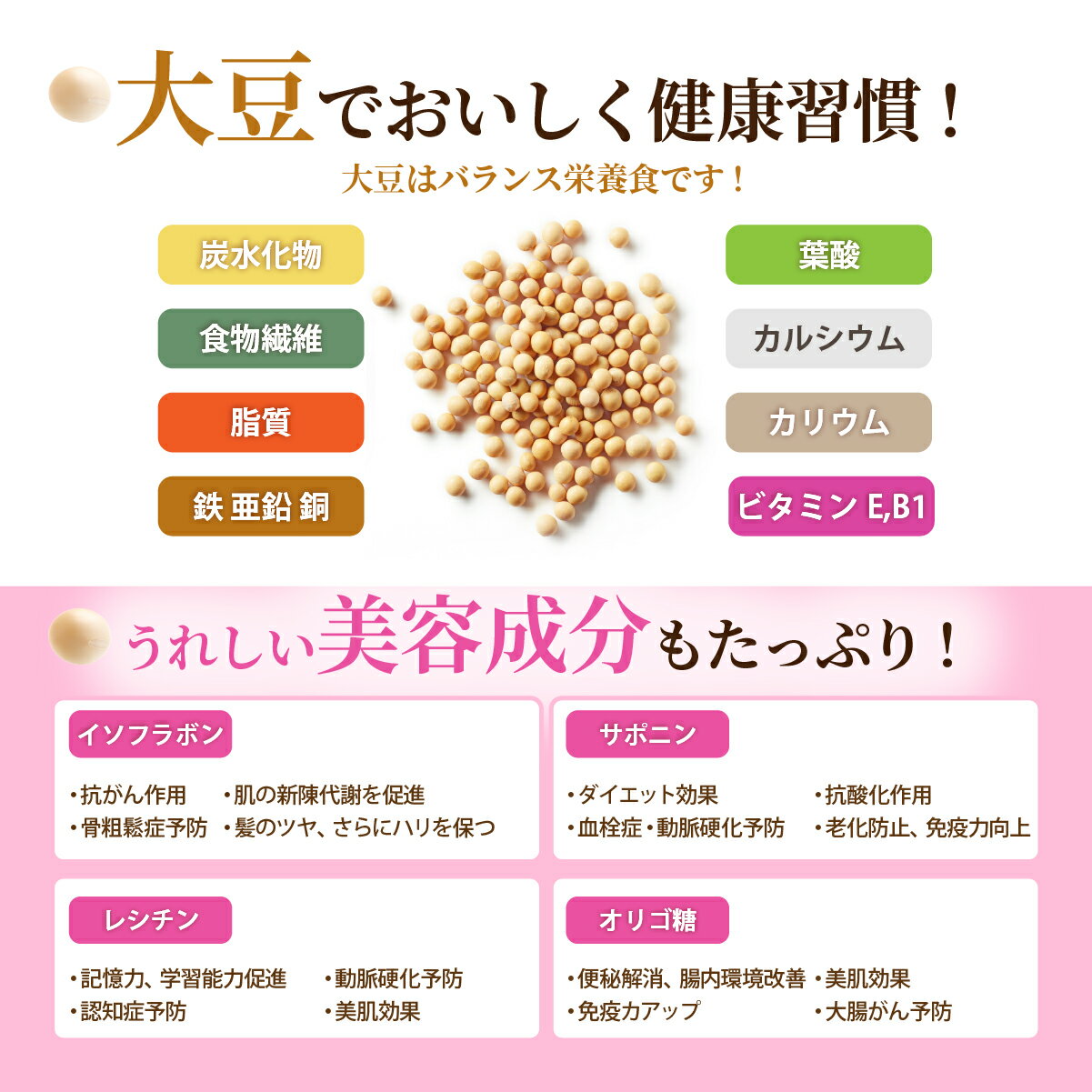 【ふるさと納税】大豆 ゆきほまれ 選べる1kg～10kg 北海道 壮瞥町産 【 ふるさと納税 人気 おすすめ ランキング 国産 安心 安全 煮豆 納豆 味噌 豆腐 豆乳 北海道 壮瞥町 送料無料 】 - 画像3