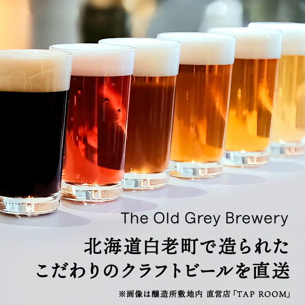 【ふるさと納税】【白老町のクラフトビール】 3種飲み比べ (各2～16本) 選べる計6本～48本《The Old Grey Brewery》クラフトビール お酒 ギフト 酒 ビール ギフト 北海道ふるさと納税 白老 ふるさと納税 北海道 サムネイル2