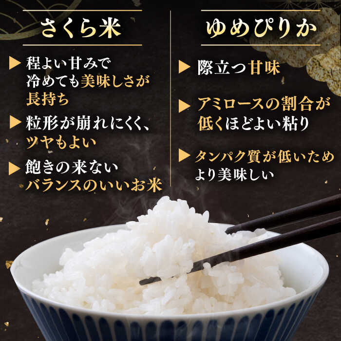 【ふるさと納税】 令和7年産 米 計10kg 全2回 定期便 特A ゆめぴりか さくら米 2種 食べ比べ 5kg×2種 《厚真町》【とまこまい広域農業協同組合】 2カ月 連続 米 お米 白米 ご飯 ななつぼし ゆめぴりか 北海道 定期便 [AXAB070] - 画像3