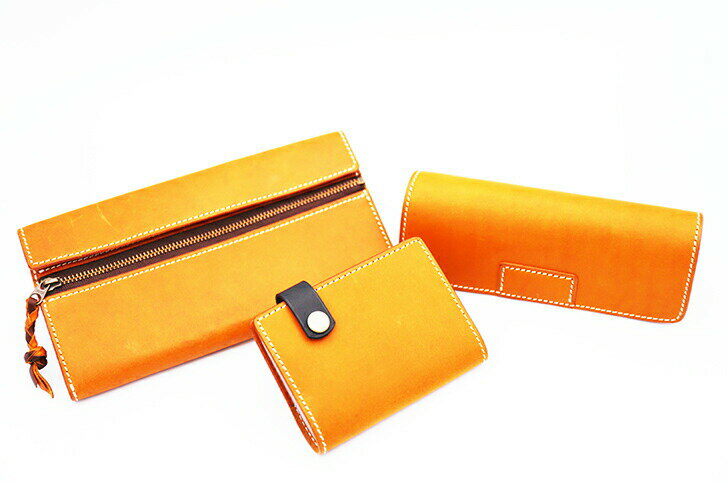 tanikoオリジナル 革3点セット（長財布・眼鏡ケース・カードケース）Aセット《厚真町》【Taniko leather】 革 革製品 長財布 財布 メガネ カード ケース ギフト 北海道 [AXAP001]