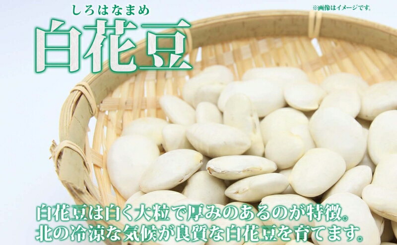 【ふるさと納税】北海道 洞爺湖町産 高級菜豆 白花豆 500g×2袋 計1kg 1月下旬よりお届け しろはなまめ 花豆 豆 マメ まめ 大粒 甘い 北海道産 国産 煮豆 スープ 煮込み料理 常温 お取り寄せ 送料無料 【 洞爺湖町 】　お届け：2026年1月下旬より順次出荷 - 画像3