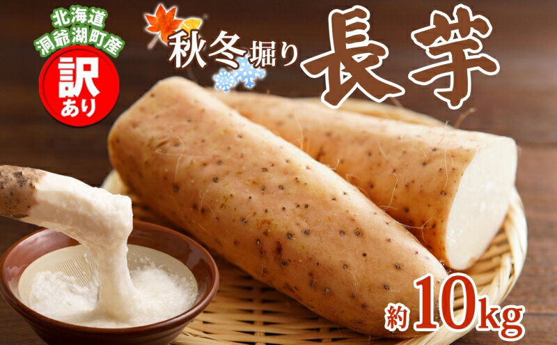 【ふるさと納税】洞爺湖町産 訳あり 長芋 約10kg 2026年12月上旬から順次お届け 長いも 国産 北海道産 訳アリ 家庭用 不揃い とろろ 山かけ ステーキ 生食 調理 野菜 芋 旬 北海道 洞爺湖町　お届け：2026年12月上旬～2027年2月中旬頃まで - 画像2