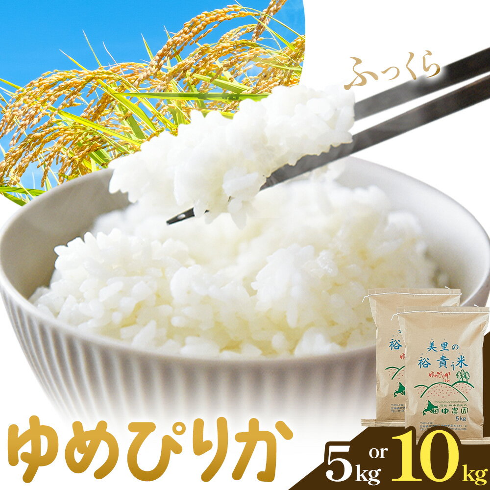 令和7年産 ゆめぴりか 選べる内容量 5kg (5kg×1袋) 10kg (5kg×2袋) 田中農園《90日以内に出荷予定(土日祝除く)》北海道 日高町 米 白米 精米 お米 北海道日高町