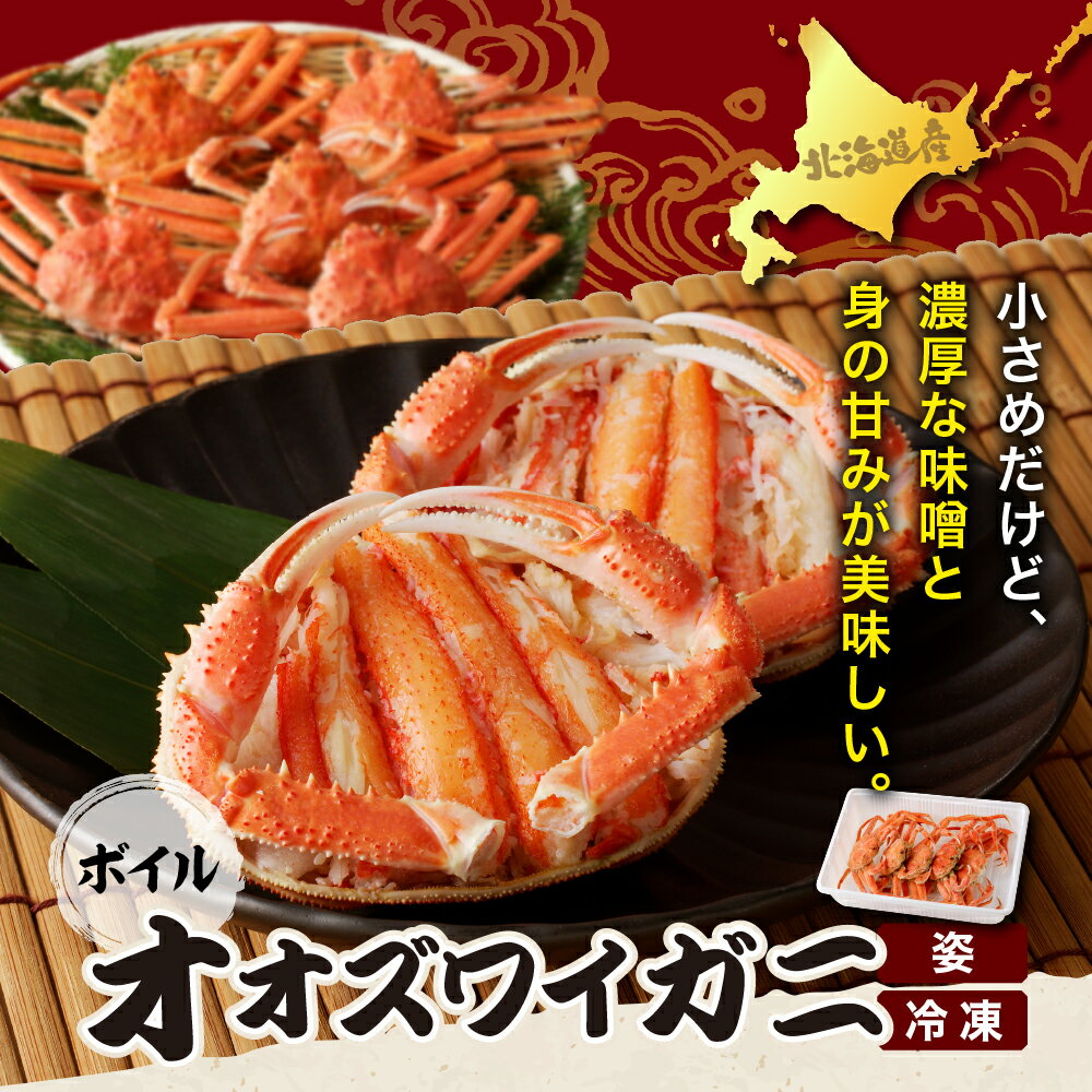 【ふるさと納税】訳あり ボイル オオズワイガニ 姿 ( 選べる : 1kg / 2kg )/ おおずわいがに ズワイガニ 蟹 カニ かに かに鍋 かにしゃぶ ボイル済み 茹で 魚介類 魚介 海鮮 海産物 水産加工品 国産 北海道産 北海道 えりも町 - 画像3