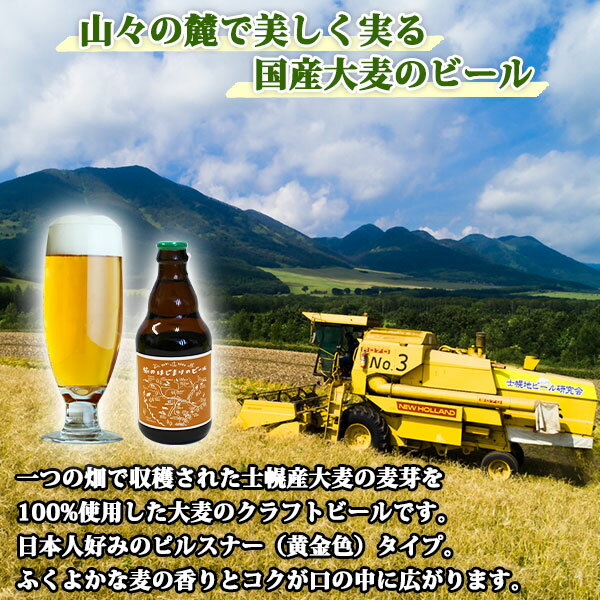 【ふるさと納税】北海道 旅のはじまりのビール 330ml×24本セット ビール クラフトビール 地ビール 酒 お酒 麦酒 beer HOTEL NUPKA プレゼント 手土産 贈り物 ギフト gift お取り寄せ 送料無料 十勝 士幌町 55000円 サムネイル2