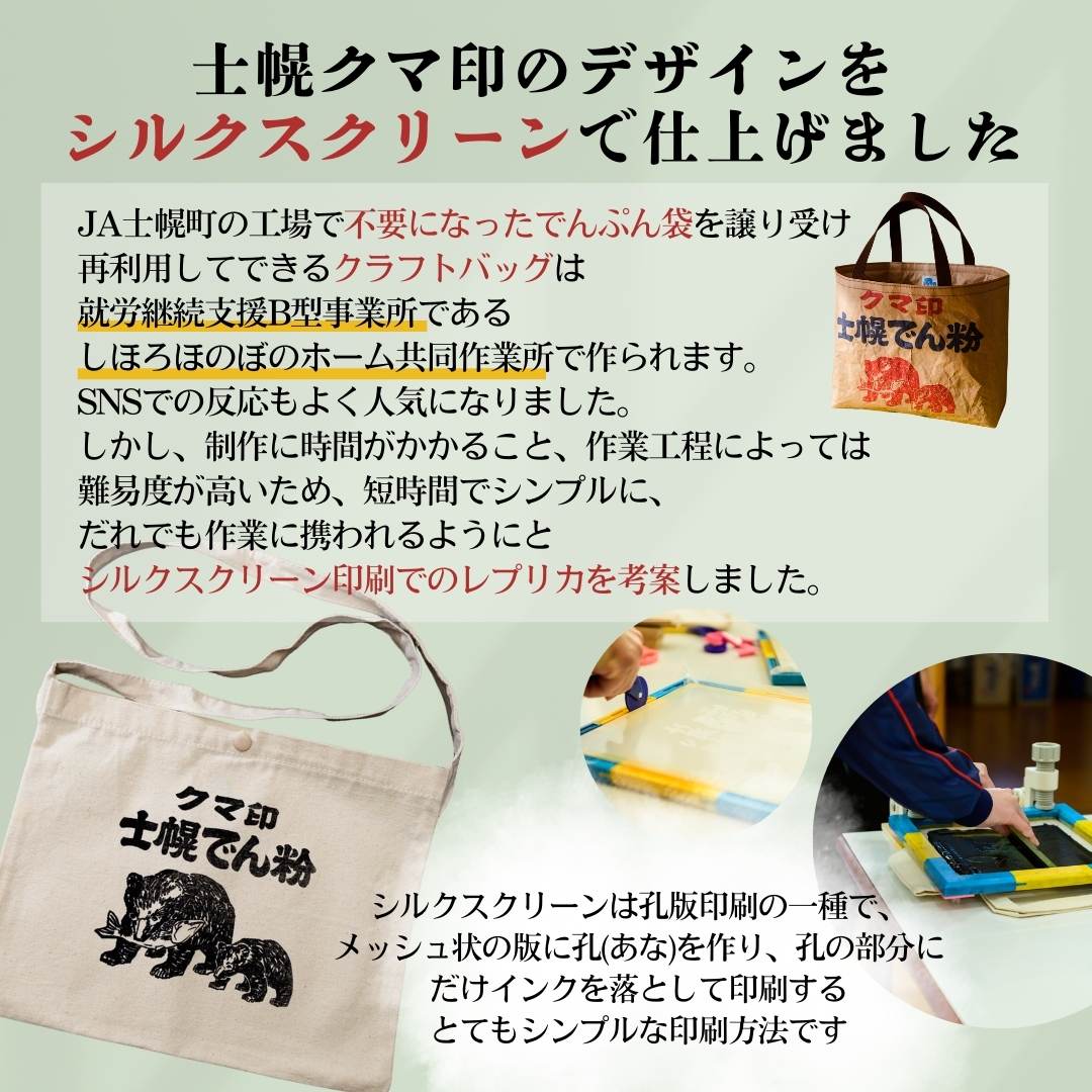 【ふるさと納税】北海道 かばん 鞄 サコッシュ シルクスクリーン ハンドメイド 手作り プレゼント ギフト 送料無料 十勝 士幌町 32000円 サムネイル3