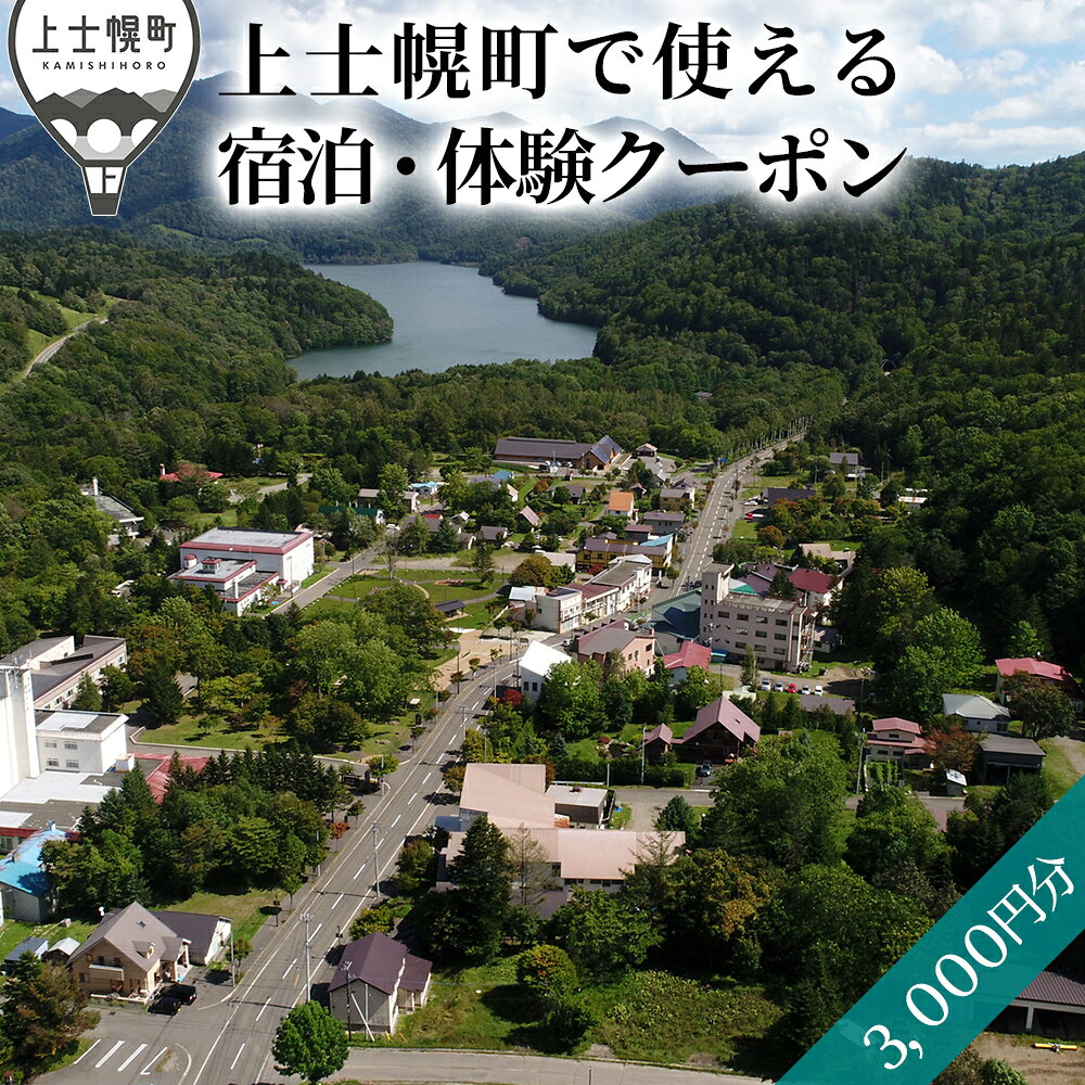 上士幌・ぬかびら源泉郷 宿泊・体験クーポン 3,000円分 北海道 十勝 旅行 トラベル ホテル 旅館 旅行券 宿泊券 宿泊チケット アクティビティー