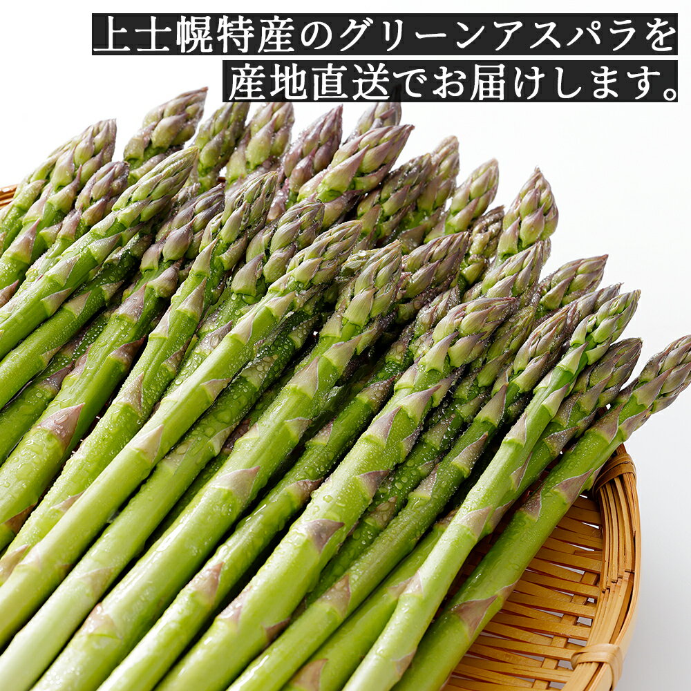 【ふるさと納税】2026年産 先行予約 北海道産 グリーンアスパラガス 正品 計1kg レビュー★4.9以上 北海道 JA上士幌町 野菜 アスパラ 産地直送 冷蔵 ◆2026年5月中旬発送開始予定 レビューキャンペーン対象品 - 画像2