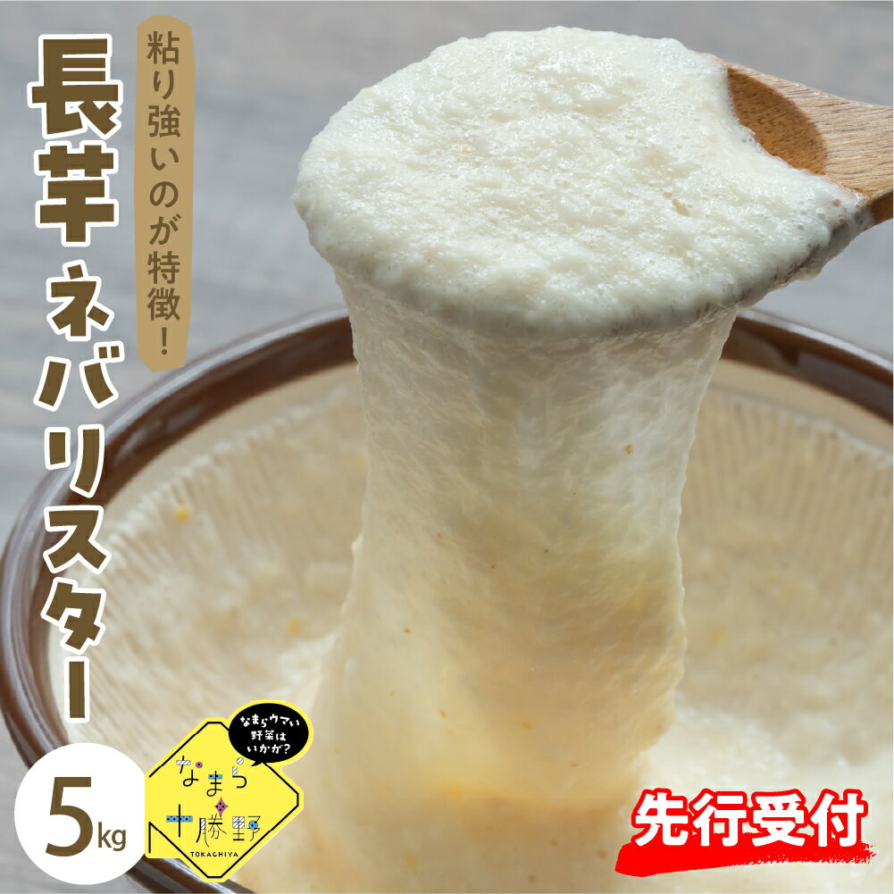 【先行受付】【2026年12月中旬より順次発送】なまら十勝野 の ながいも ネバリスター 5kg長芋 いも 野菜 やさい 根菜 送料無料 北海道 十勝 芽室町