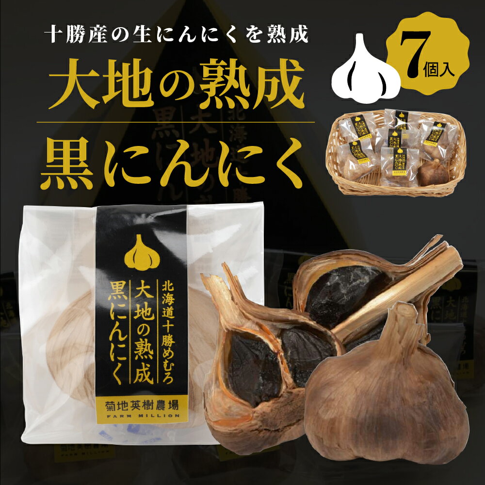 大地の熟成 黒 にんにく 7個入 北海道 十勝 芽室町