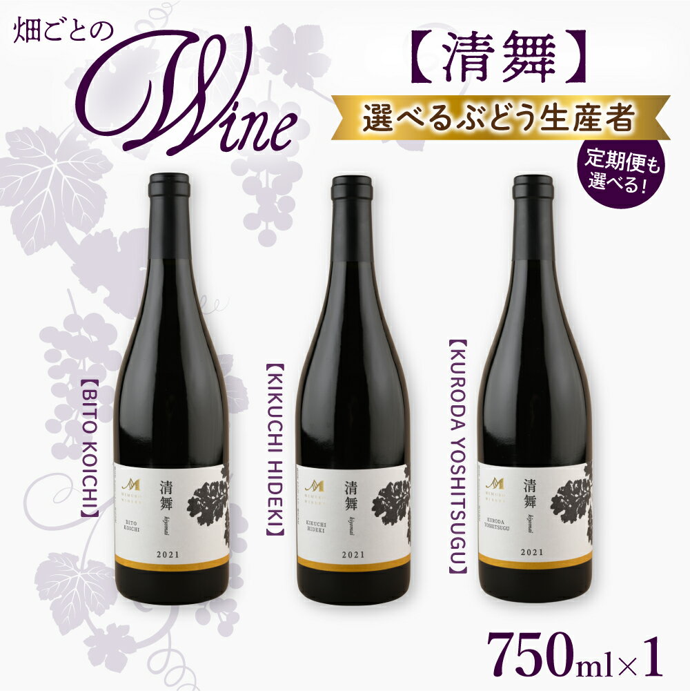 【選べる単品/定期便】 ワイン 清舞 750ml / 赤ワイン わいん 果実酒 酒 セット 贈り物 ギフト お祝い 記念日 お歳暮 国産 瓶 お取り寄せ 北海道 十勝 芽室町