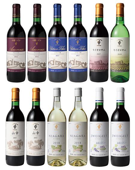 【ふるさと納税】北海道 十勝ワイン バイザーおすすめワイン赤・白12本セットD002-3-3 サムネイル2