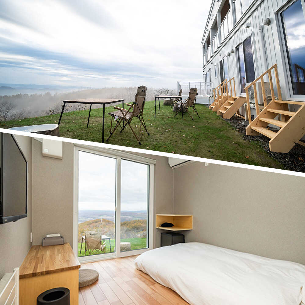 【ふるさと納税】【2泊朝食付】「KOYA.lab陵雲荘」ワーケーションプラン シングルルーム（1名様）《足寄町》【株式会社KOYA.lab】 北海道 北海道旅行 旅行 ワーケーション 仕事 食事付 朝食付 十勝 絶景 BBQ 海の幸 海鮮 サウナ 温泉 雲海 ホテル 宿泊券 宿泊 宿 [BEAZ004] - 画像3