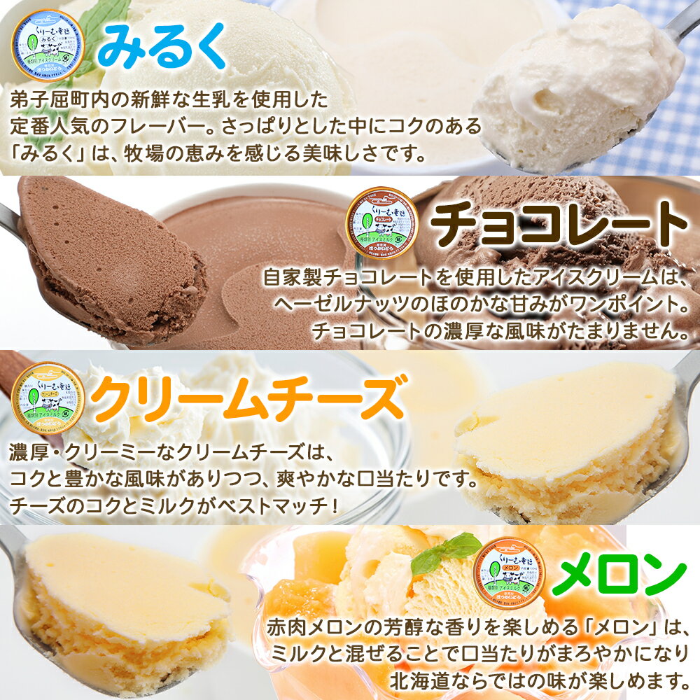 【ふるさと納税】1333.くりーむ童話 アイスクリーム ジェラート 詰め合わせ 食べ比べ 8個 アイス A セット スイーツ 手作り 贈り物 贈答品 gift ギフト プレゼント お取り寄せ カップアイス 詰合わせ 北海道 弟子屈町 - 画像2