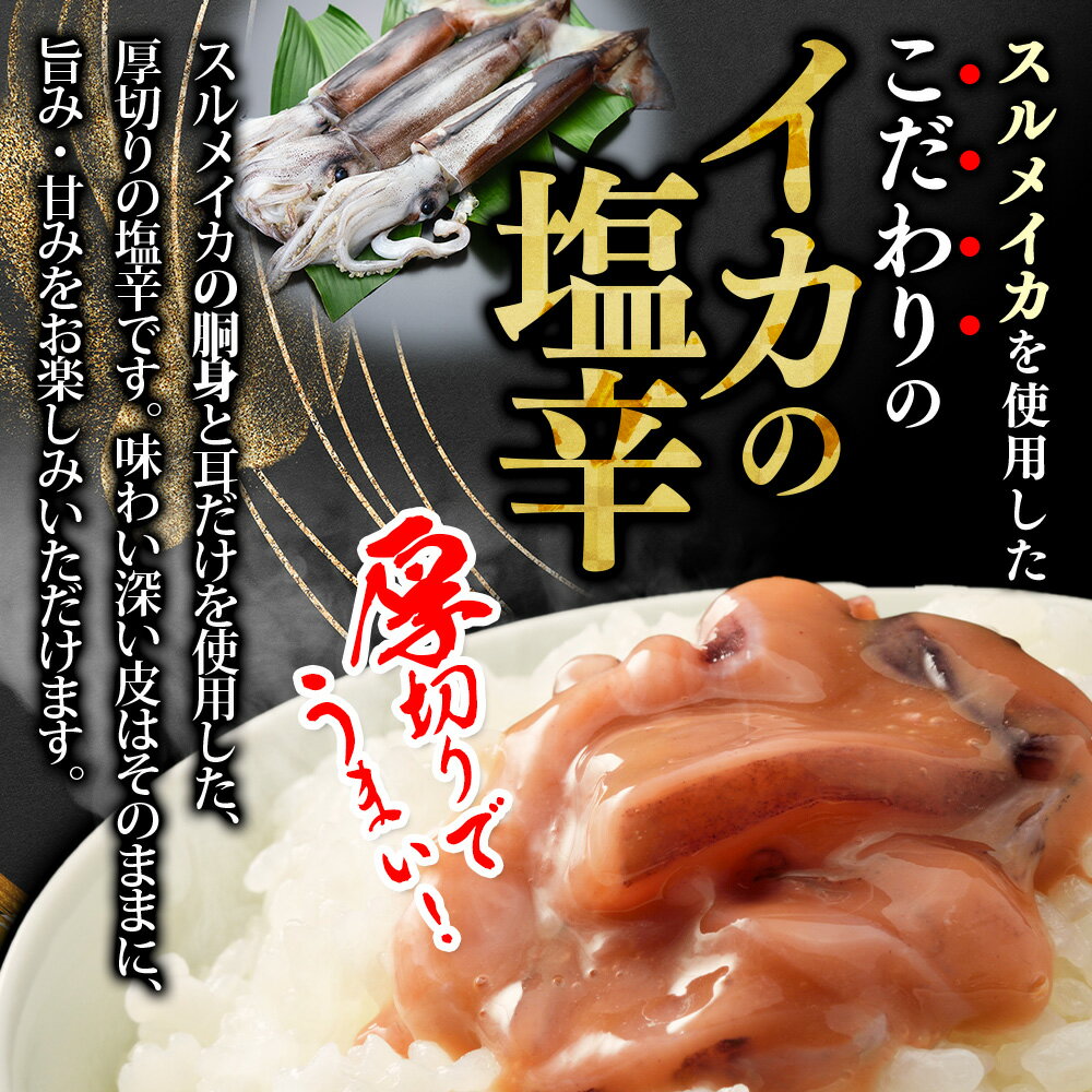 【ふるさと納税】 3163.イカの塩辛 500g イカ 塩辛 スルメイカ いか 烏賊 珍味 海鮮 魚介 ご飯のお供 送料無料 北海道 弟子屈町 - 画像2
